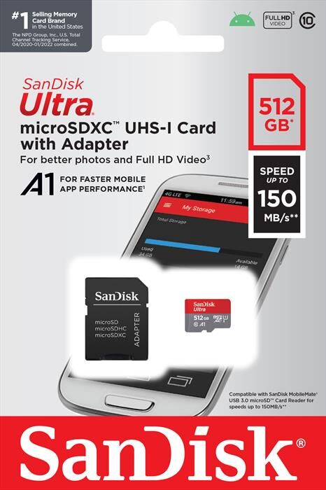 sandisk microsd ultra android a1 512gb