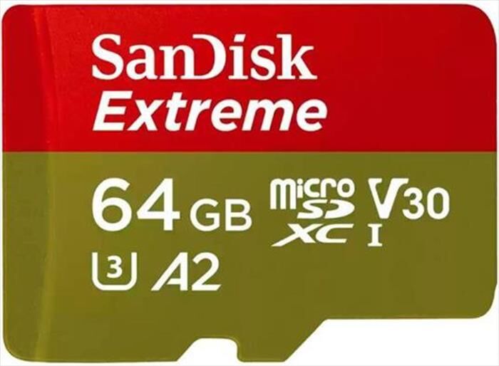 SanDisk Microsd Extreme A2 64gb + A-oro/rosso