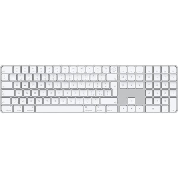 apple magic keyboard with touch id-bianco