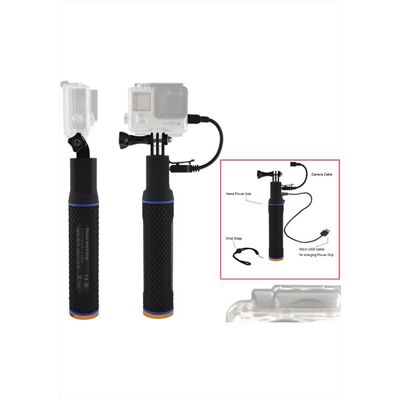 REPORTER Hand Grip Con Power Bank 99540-nero REPORTER Hand Grip Con Power Bank 99540-nero