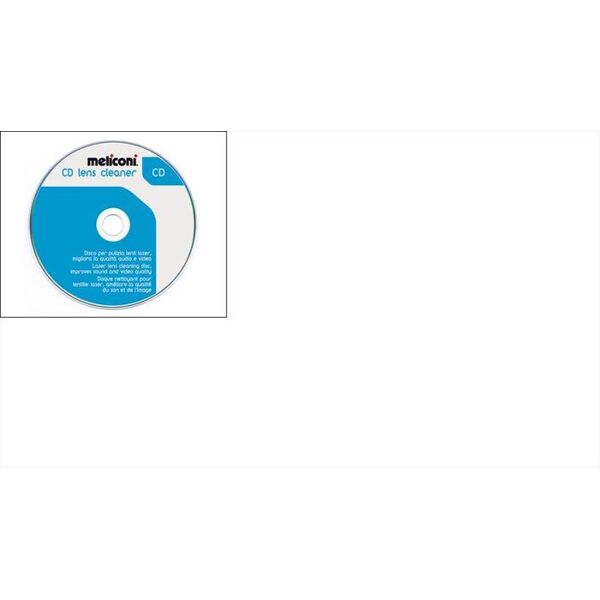 meliconi cd cleaner (disco pulizia lenti laser lettori cd)-bianco