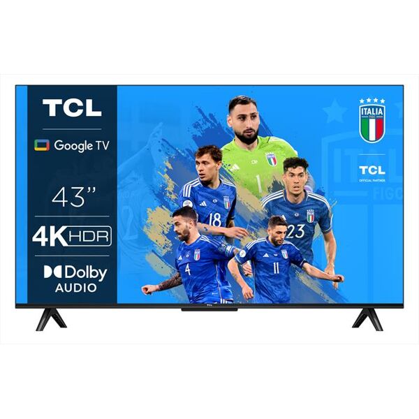 tcl smart tv led uhd 4k 43 43p635-nero