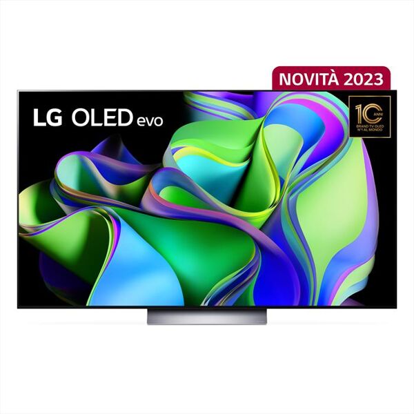 lg smart tv oled uhd 4k 65 oled65c34la-argento