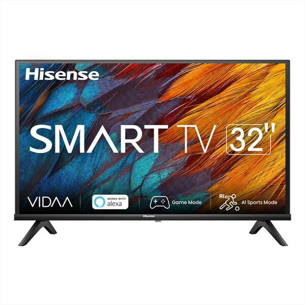 hisense smart tv led hd ready 32 32a49k-black