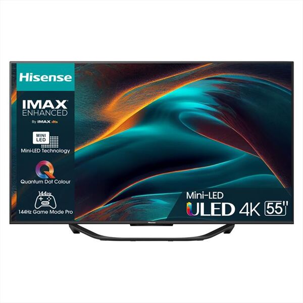 hisense smart tv mini led uhd 4k 55 55u79kq-metal dark grey