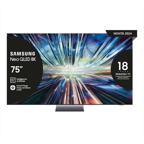 samsung smart tv q-led uhd 8k 75 qe75qn900dtxzt-graphite black