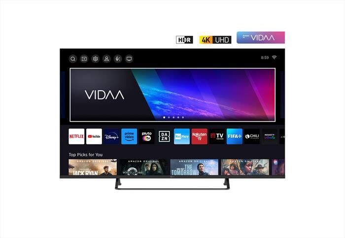 telesystem smart tv led uhd 4k 50 smv13 vidaa-black