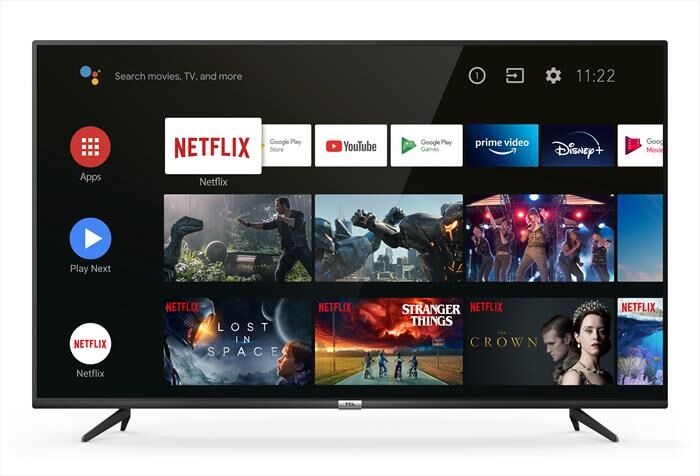 TCL Smart Tv Led Uhd 4k 43" 43p615-nero