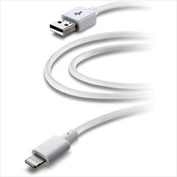 cellular line usbdatacmfiipd2mw cavo per apple ipad air-bianco