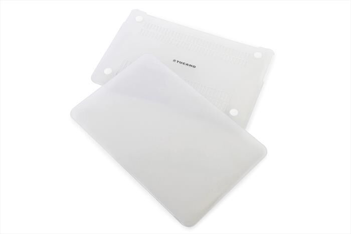 tucano custodia rigida per nuvoo macbook pro 15 trasparente