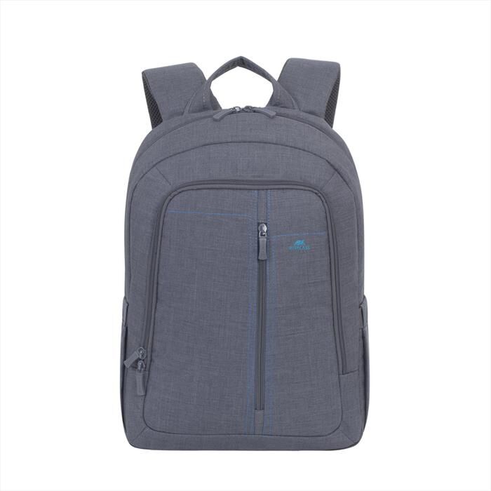 rivacase 7560 zaino in tessuto per notebook da 15,6 grigio-grigio