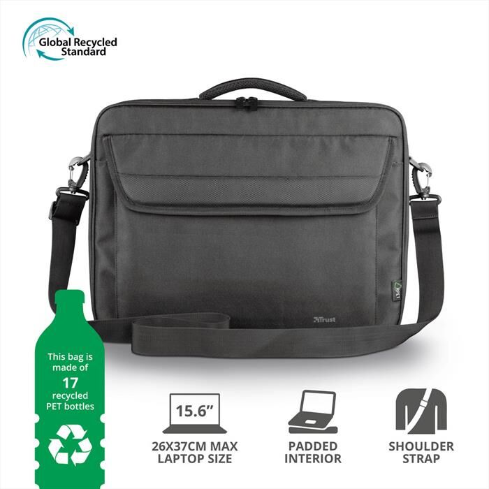 Trust Atlanta Laptop Bag 15.6" Eco-black