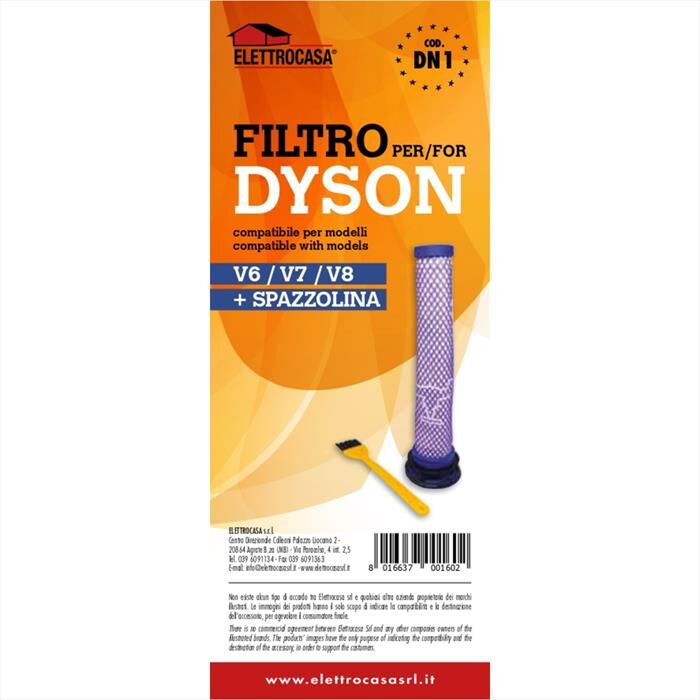 ELETTROCASA Filtro Dyson V6/v7/v8