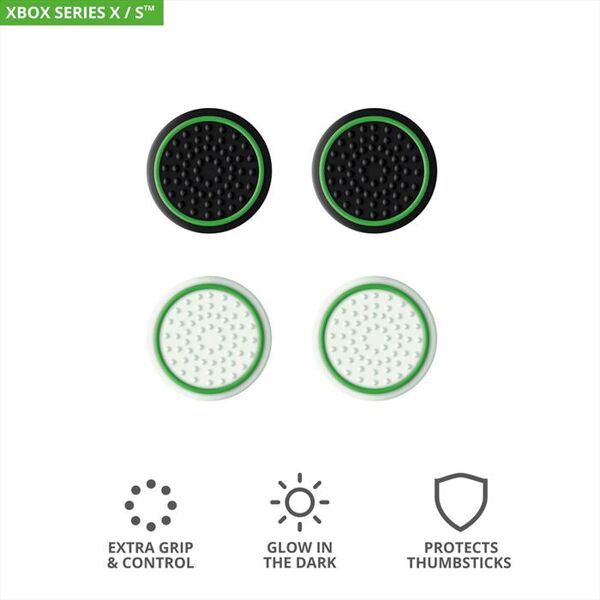 trust gxt267 4-pack thumb grips xbox-black/white