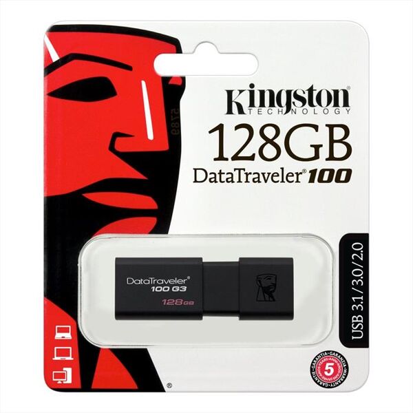 kingston dt100g3/128gb-black