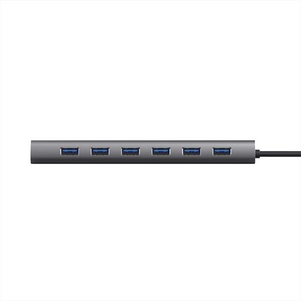 trust halyx 7 port usb hub-grey