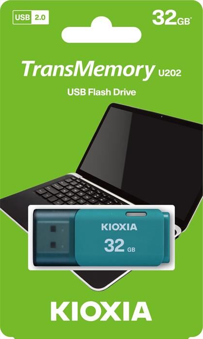 kioxia chiavetta usb u202 hayabusa 2.0 32gb-bianco