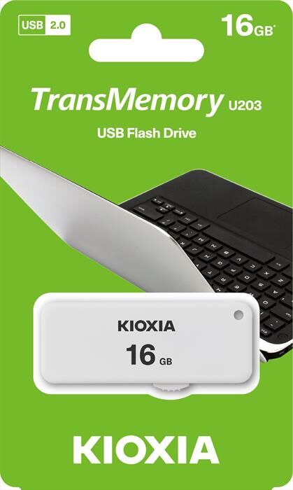 kioxia chiavetta usb u203 yamabiko 2.0 16gb-bianco