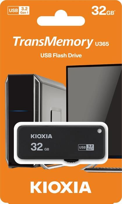 kioxia chiavetta usb u365 yamabiko 3.0 32gb-nero