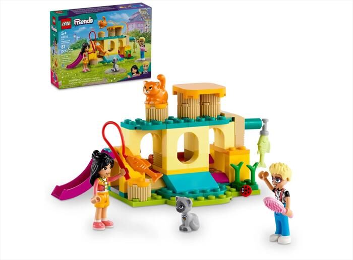 lego friends avventure nel parco dei gatti 42612, multicolore