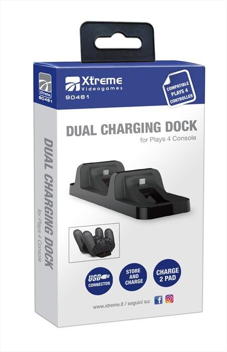 Xtreme Dual Charging Dock-nero