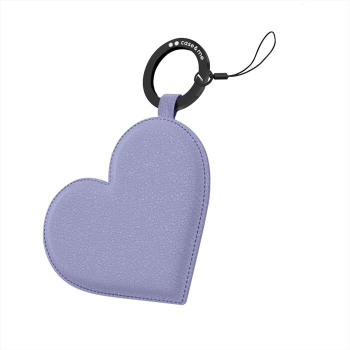 CASEME Charm Ecoleather Heart Cmcharmpuhrtl-lavanda