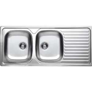 GLEM GAS Lavello Lineare Gl216ixd 2 Vasche-inox