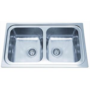 GLEM GAS Lavello Lineare Gl279x 2 Vasche-inox