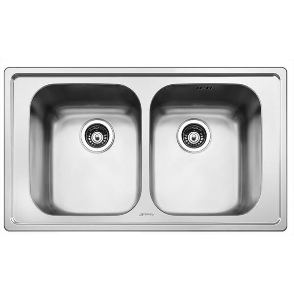 smeg lavello lineare sp862 2 vasche-acciaio inox