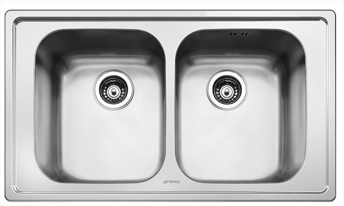 SMEG Lavello Lineare Sp862 2 Vasche-acciaio Inox