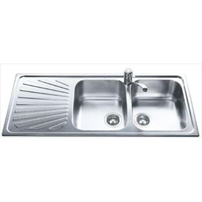 SMEG Lavello Lineare Sp116s 2 Vasche-acciaio Inox Satinato SMEG Lavello Lineare Sp116s 2 Vasche-acciaio Inox Satinato