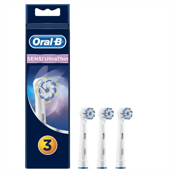 oral-b testine sensi ultrathin, 3 pezzi-bianco