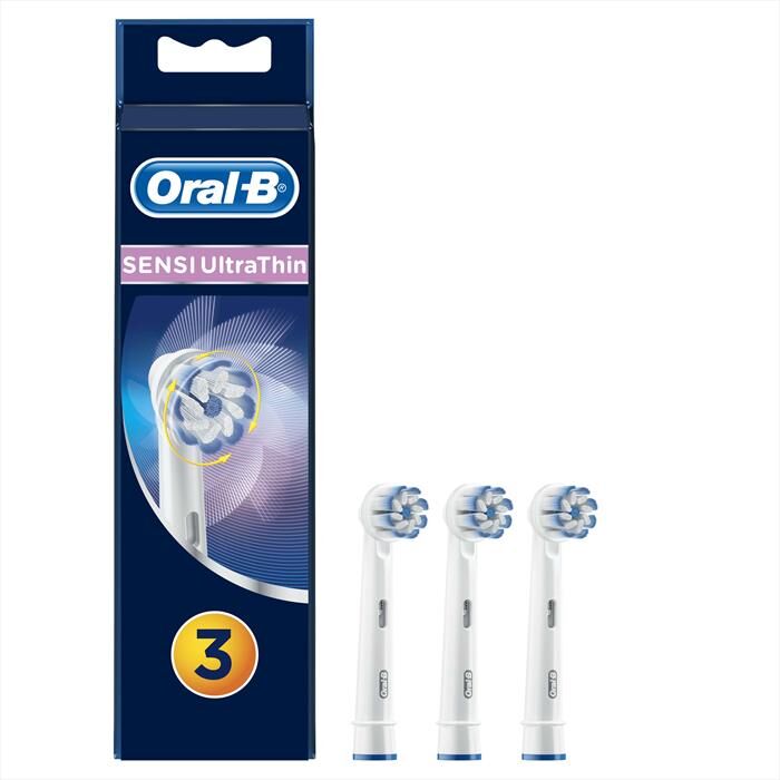 Oral-B Testine Sensi Ultrathin, 3 Pezzi-bianco