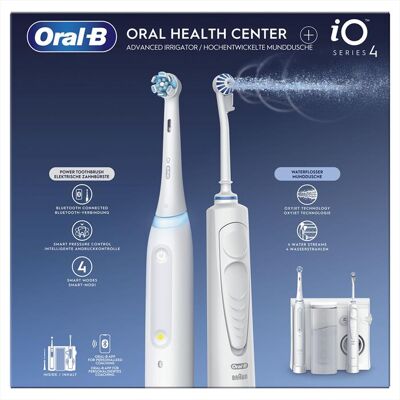 Spazzola elettrica Oral-B iO4 & OxyJet Bianco - Spazzola elettrica Spazzola elettrica Oral-B iO4 & OxyJet Bianco - Spazzola elettrica