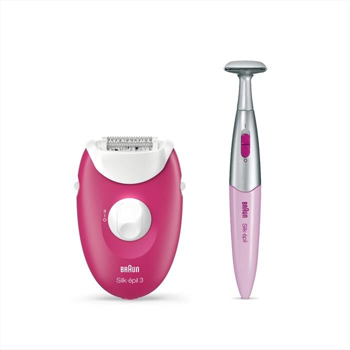 Braun Silk-épil 3-420-rosa/bianco/argento