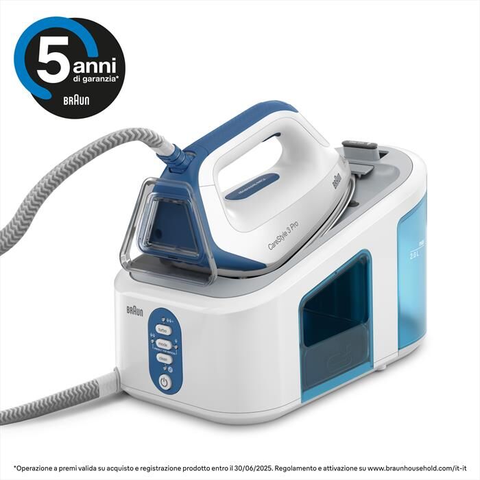 braun sistema stirante carestyle 3 pro is3157bl-bianco blu