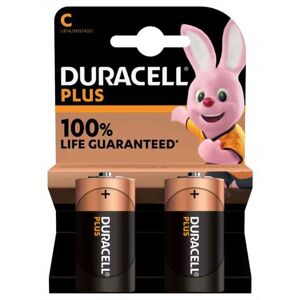 Duracell Plus 100 Mezzatorcia(c),2 Pezzi Bl Mn1400