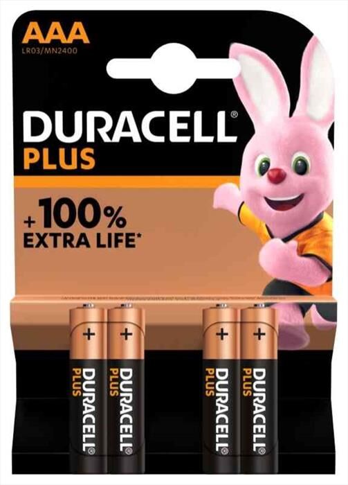 Duracell Plus 100 Ministilo 4 Pezzi Blister Mn2400