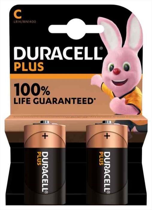 Duracell Plus 100 Mezzatorcia(c),2 Pezzi Bl Mn1400