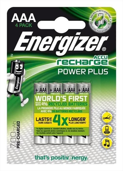 Energizer Power Plus Aaa Bp4 Precar-argento