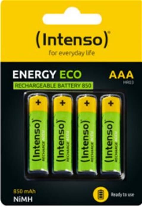 INTENSO Batterie Energy Eco Aaa Hr03 850mah-verde/giallo