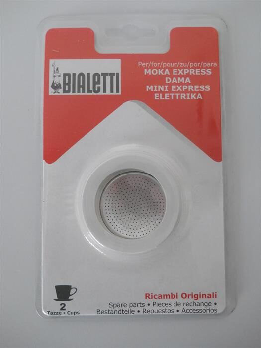 Bialetti Blister Guarnizione + Piastra 2 Tazze