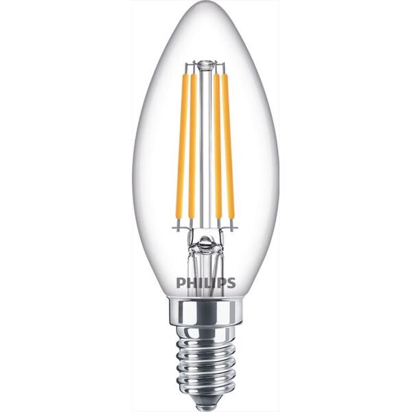 philips lampada a led cand.fil.trs.e14 60w cl-white