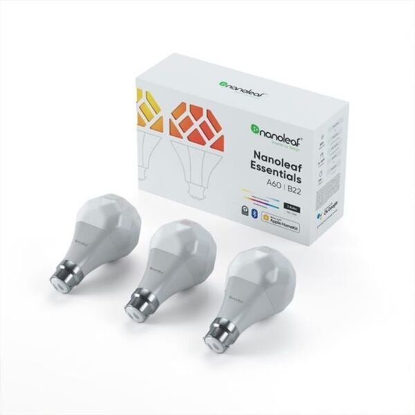 nanoleaf lampadina intelligente essential a60 bulb e27 3pk-white