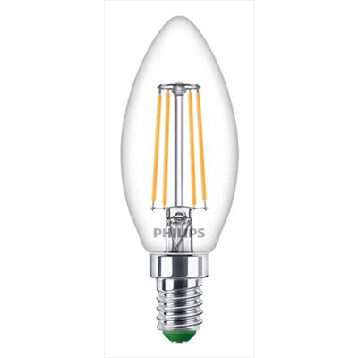 Philips Led Classe A Candela Vetro Filam 40w E14 2700k-bianco Philips Led Classe A Candela Vetro Filam 40w E14 2700k-bianco