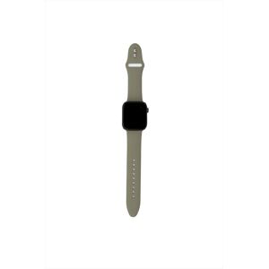 AAAMAZE Cinturino In Silicone Per Apple Watch 42/44 Mm-khaki Verde