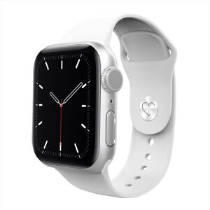 EVA FRUIT Cinturino Silicone Per Apple Watch Chius Bottone-bianco