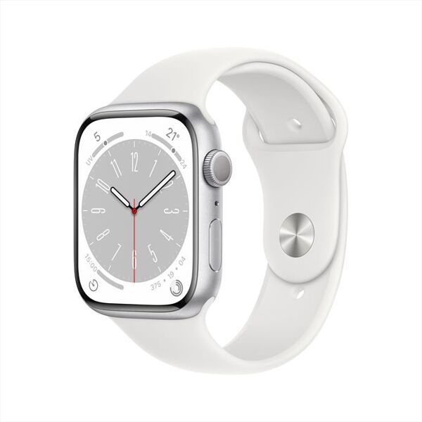 apple watch series 8 gps 41mm alluminio-argento bianco