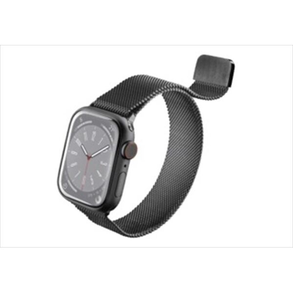 cellular line cinturino steelappwatch4244k per apple watch-nero