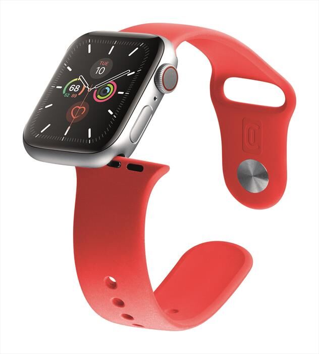 cellular line urbanappwatch3840r cinturino apple watch-38/40 mm-rosso